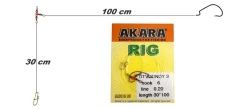 Akara Drop shot rigi offset koukulla #2 0,2mm 30cm 1m