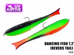 Dancing Fish R (7,2") 180mm väri 102 UV