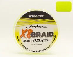 Hurricane X8 Braid keltainen 0,08mm 7,2kg 135m