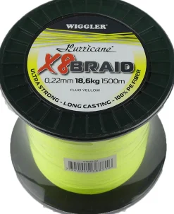 Hurricane X8 Braid keltainen 0,32mm 31,3kg 1500m