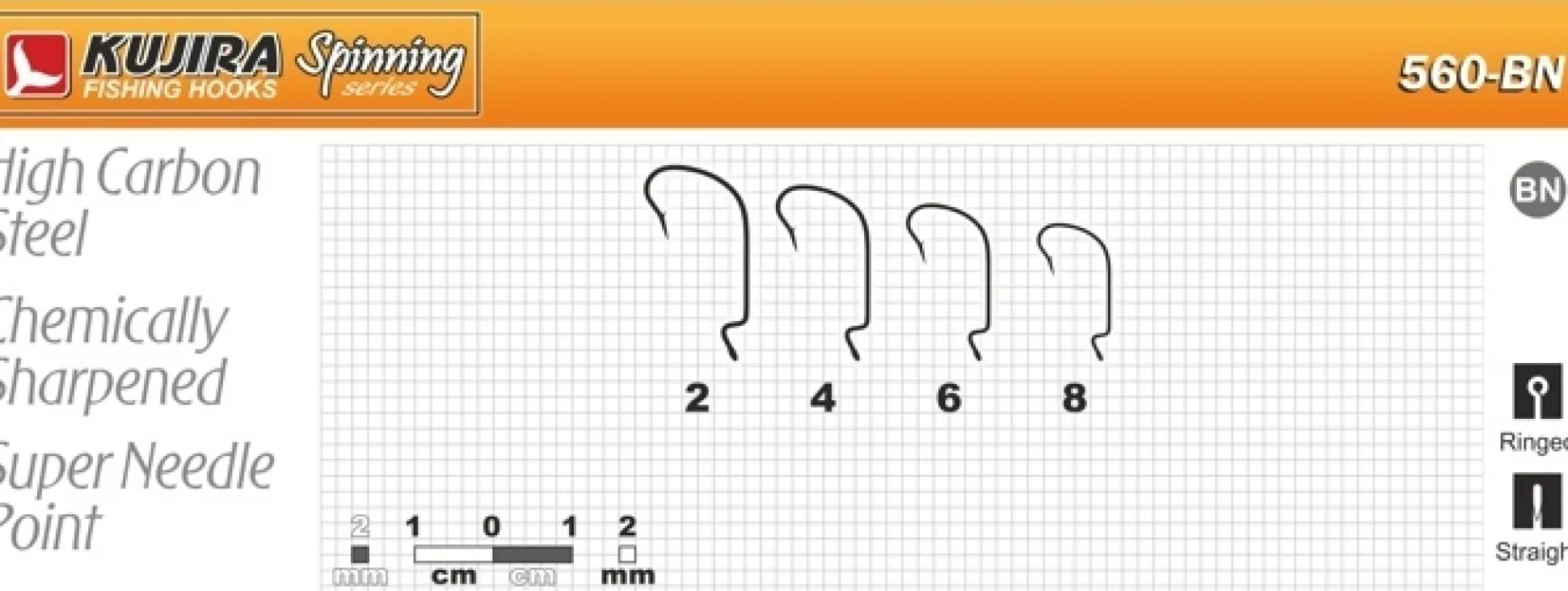 Kujira 560BN Offset koukku #1/0 5kpl