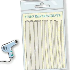 Kutistesukka kirkas 3,2mm 8cm 8kpl