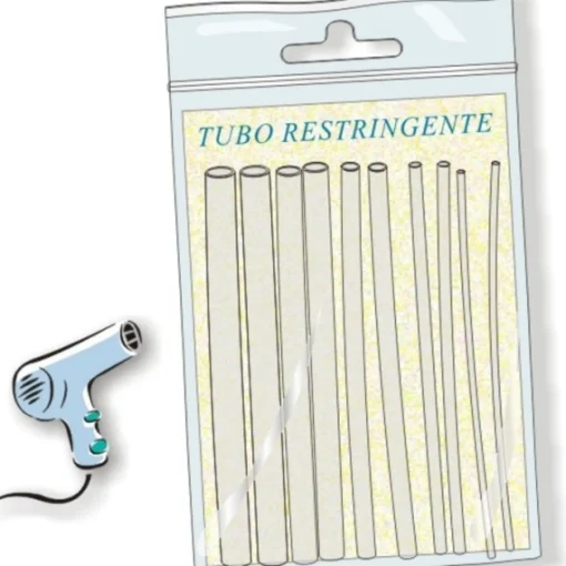 Kutistesukka kirkas 3,2mm 8cm 8kpl