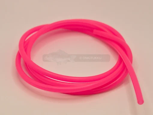 Silikoniletku fluor pinkki 2mm 1m