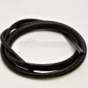 Silikoniletku musta 2mm 1m