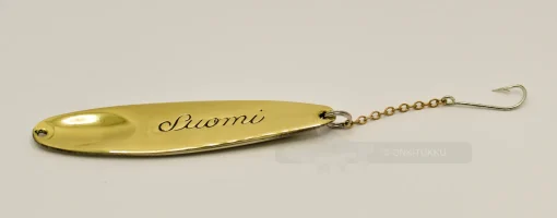 Suomi pilkki 6,5cm väri messinki-hopea
