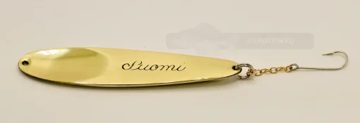 Suomi pilkki 8cm väri messinki-hopea