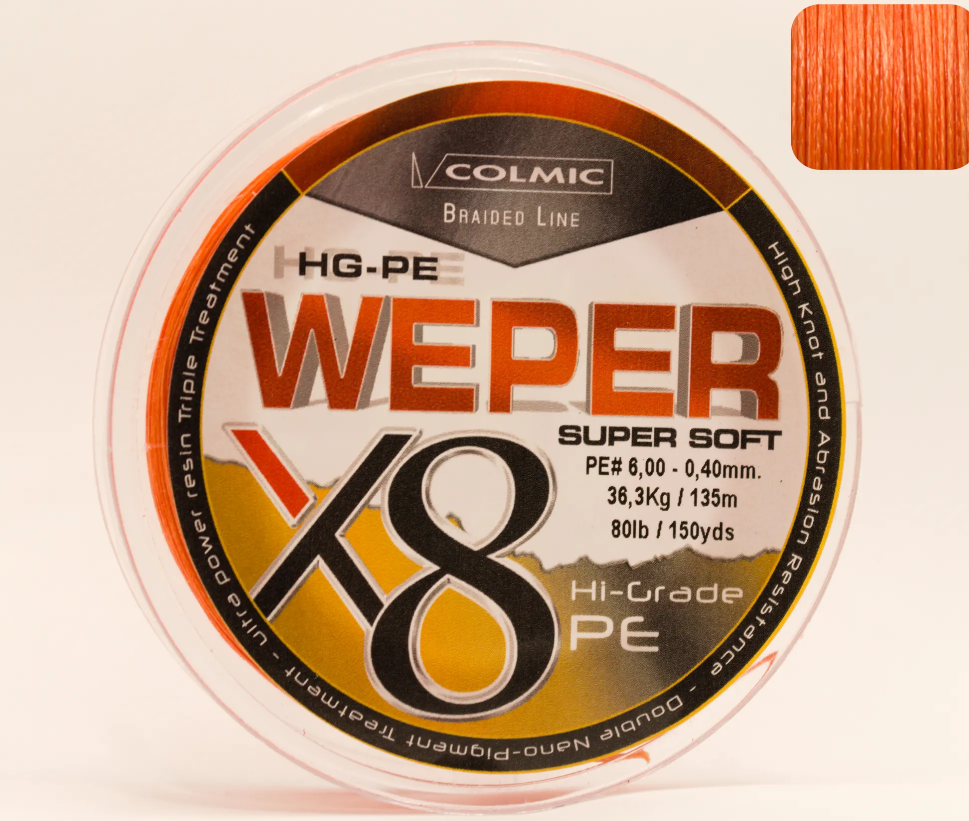 Weper X8 Oranssi 0,35mm 29,5kg 135m